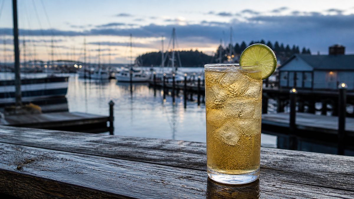Harbor's Call cocktail made with Gallon House Gin