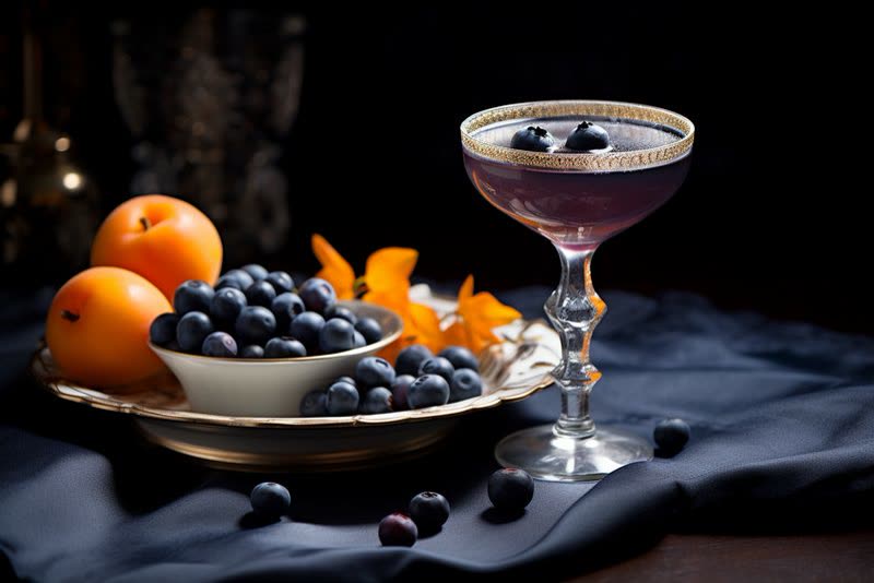 Gems in the Night cocktail made with Silverton Vodka and Üla Orange Liqueur