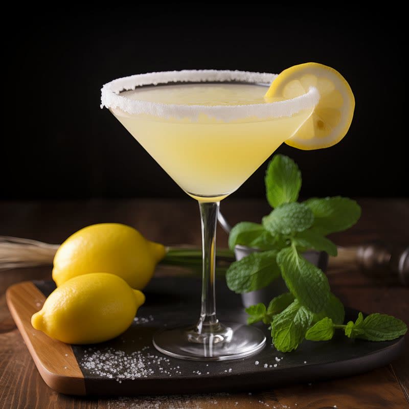 Lemon Drop cocktail made with Silverton Vodka and Üla Orange Liqueur