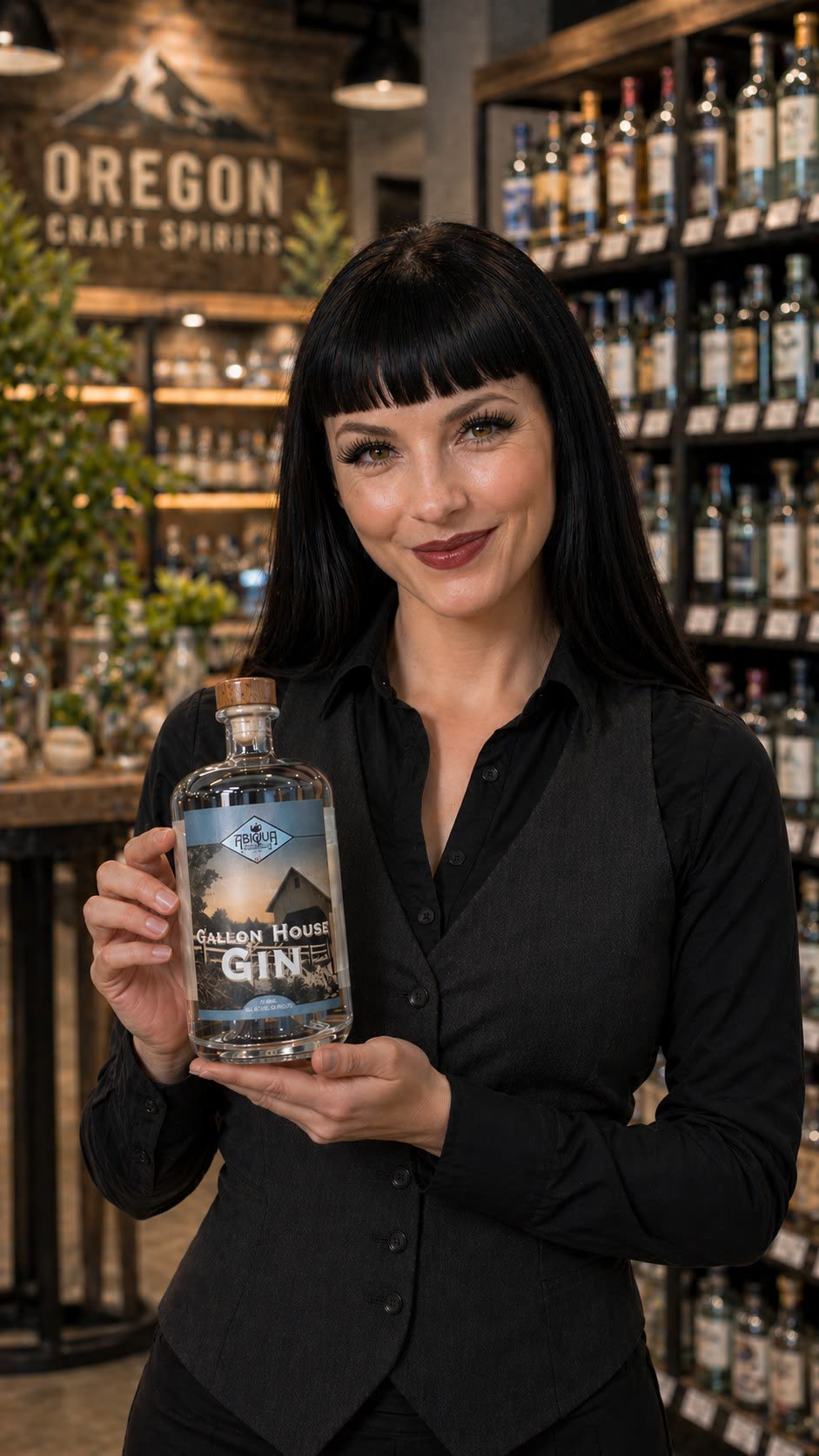 Gallon House Gin 750ml bottle in an Oregon liquor store