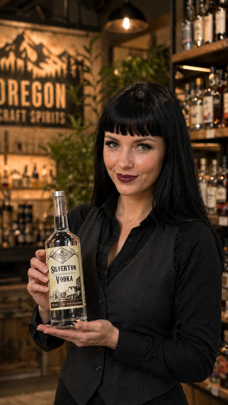 Silverton Vodka 750ml bottle in an Oregon liquor store